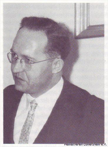 Franz Widmer (*1920 - +1997) Bürgermeister von 1954 bis 1957 bei der Vereidigung (W. Mauch, Lomersheim)